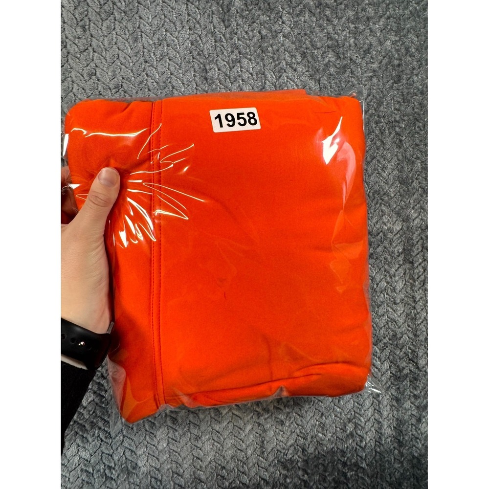 Core 4 Element Hoodie Mens 2XL Neon Orange Fleece Lined Graphic Print Outerwear - Picture 7 of 7